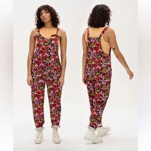Lucy & Yak Limited Edition Vulvarees Dungaree Fruity Vulva US 4 Organic Cotton